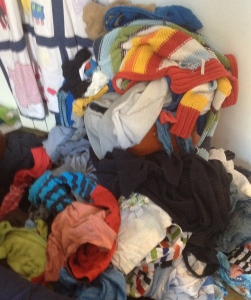 This is obviously a stock photo and NOT a photo of the pile of clothes I have to fold and put away...